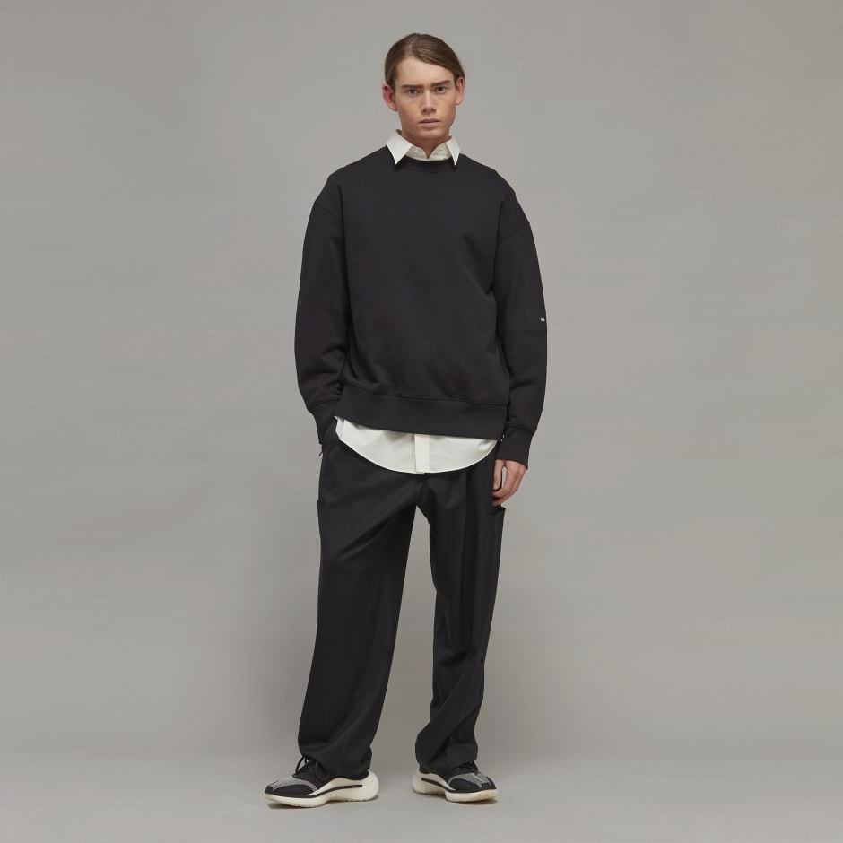 Y-3 Organic Cotton Terry Crew Sweater image number null