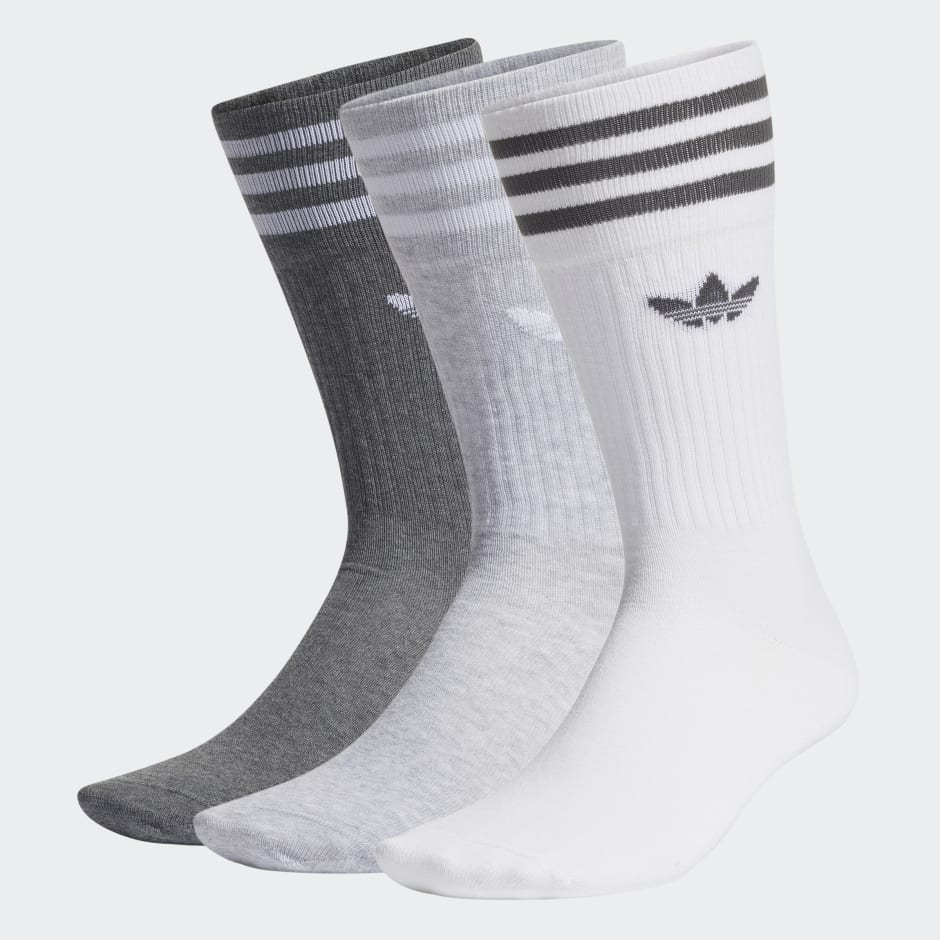 Visoke čarape Solid Crew Socks, 3 para