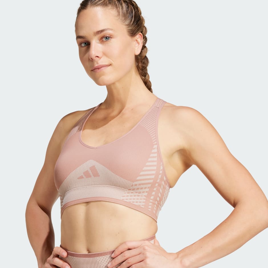 Bustieră de antrenament cu susținere ușoară AEROKNIT