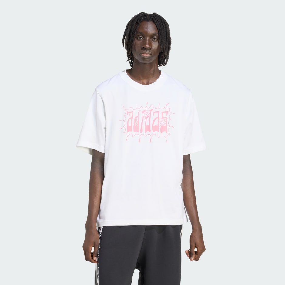 تي شيرت كبير الحجم بمظهر متآكل