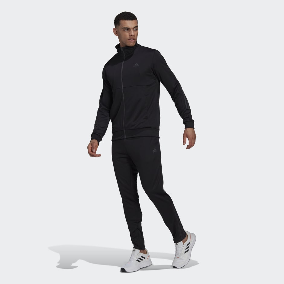 Men's Clothing - Slim Zipped Track - Black adidas Oman