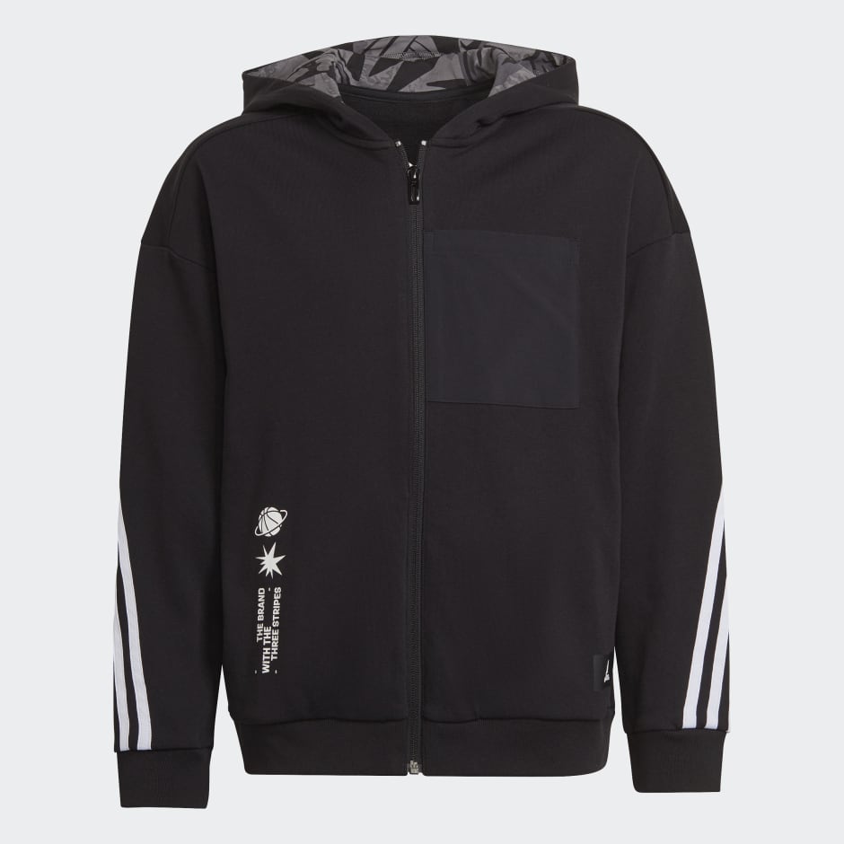 ARKD3 Relaxed Graphic Full-Zip Hoodie