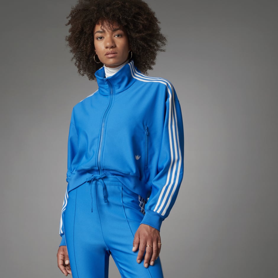 adidas Blue Loose Beckenbauer Track Top Blue adidas