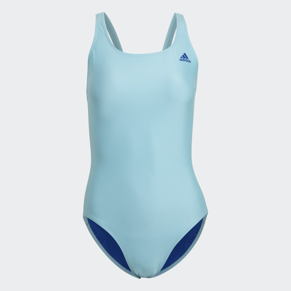 Clothing - SH3.RO Solid Swimsuit - Blue | adidas South Africa