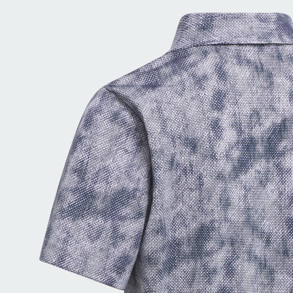 Performance Textured Print Polo Shirt Kids