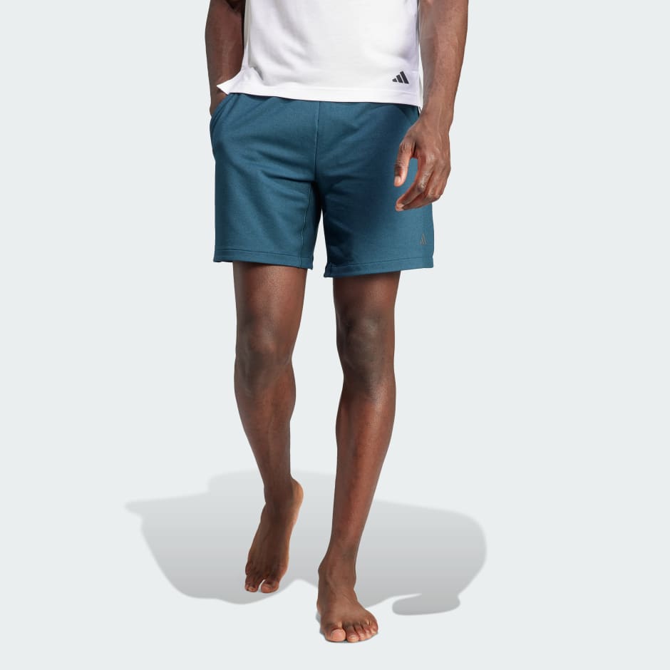 Clothing - Yoga Training Shorts - Turquoise | adidas South Africa