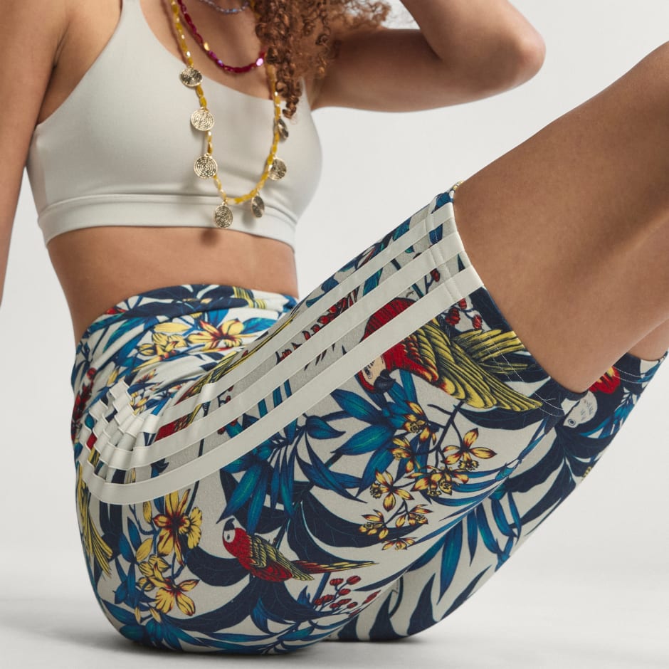 PANTALONI SCURȚI DE CICLISM ADIDAS x FARM RIO