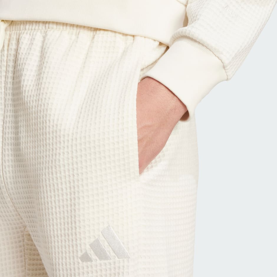 ALL SZN Waffle Knit Open Hem Pants