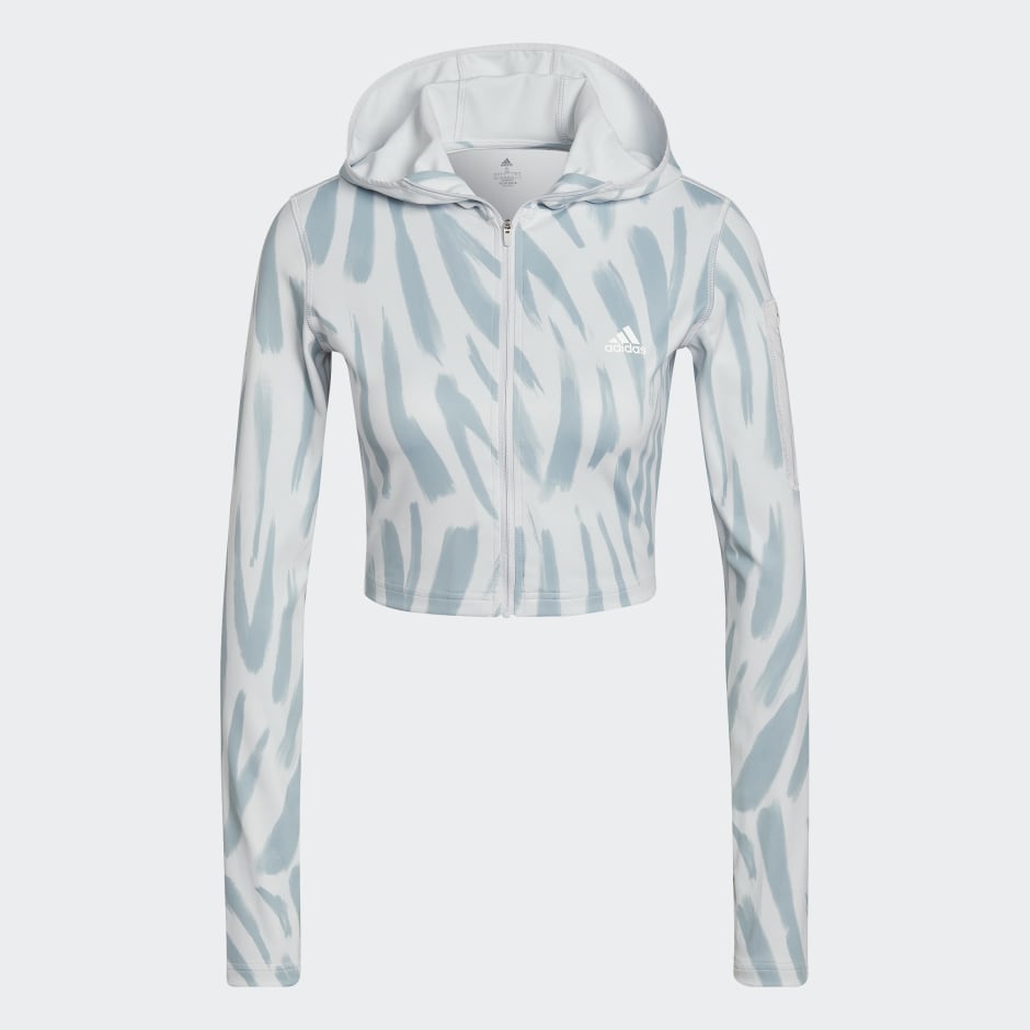 Run Icon Allover Print Long Sleeve Running Tee