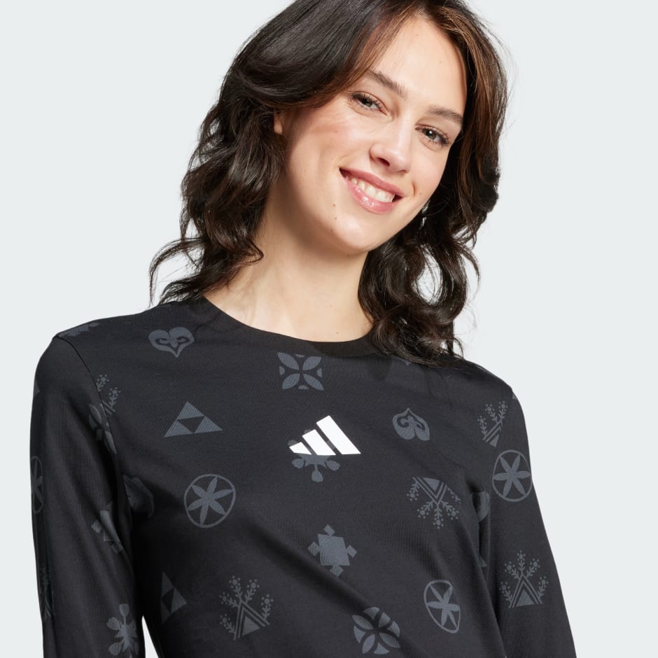 Bloom Sky Print Long Sleeve Tee