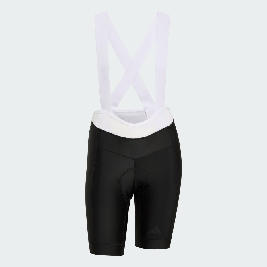 PANTALONI SCURȚI CĂPTUȘIȚI CU BRETELE PENTRU CICLISM ESSENTIALS