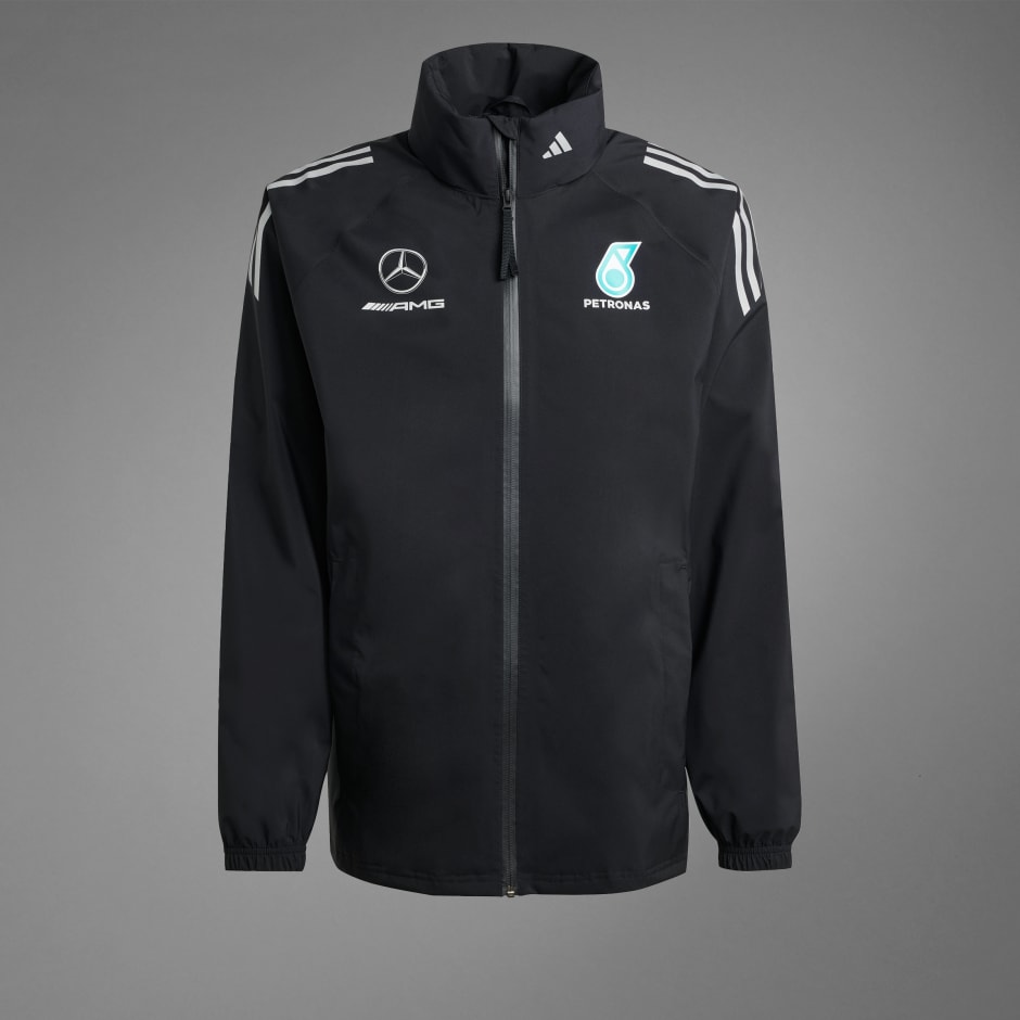 コラボ adidas×MERCEDES - AMG PETRONAS FORMULA 長袖パーカー Mercedes AMG Petronas adidas F1 Logo T-Shirt - Black