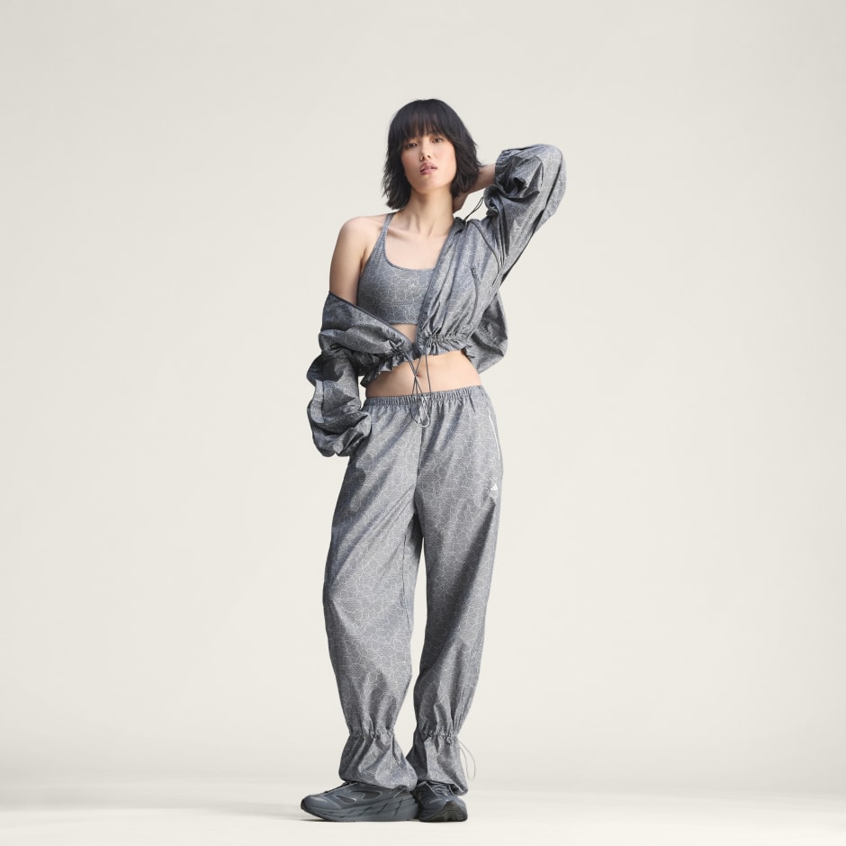 Bluză scurtă adidas by Stella McCartney Running Printed Mini