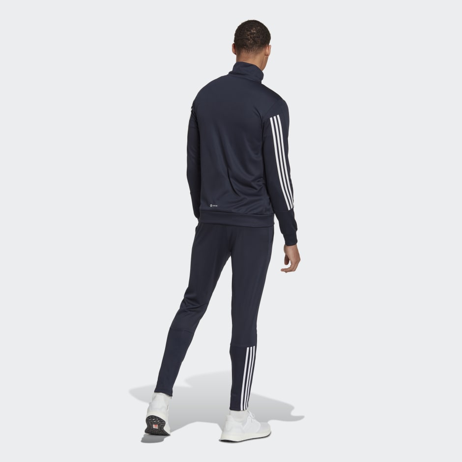 Men's Clothing - Slim Zipped Track Suit Blue | adidas Bahrain