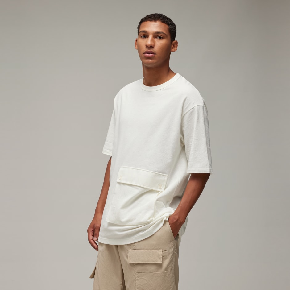 Y-3 Crepe Jersey Short Sleeve Pocket Tee