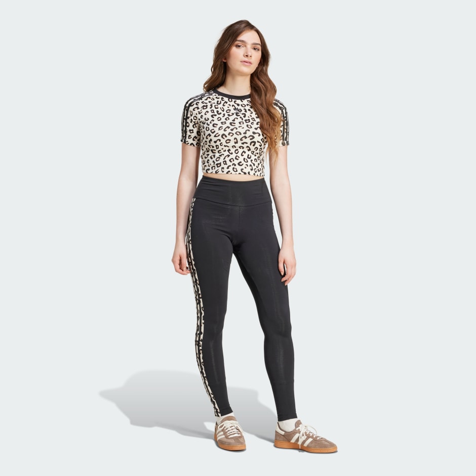 Tricou pentru copii cu imprimeu leopard integral