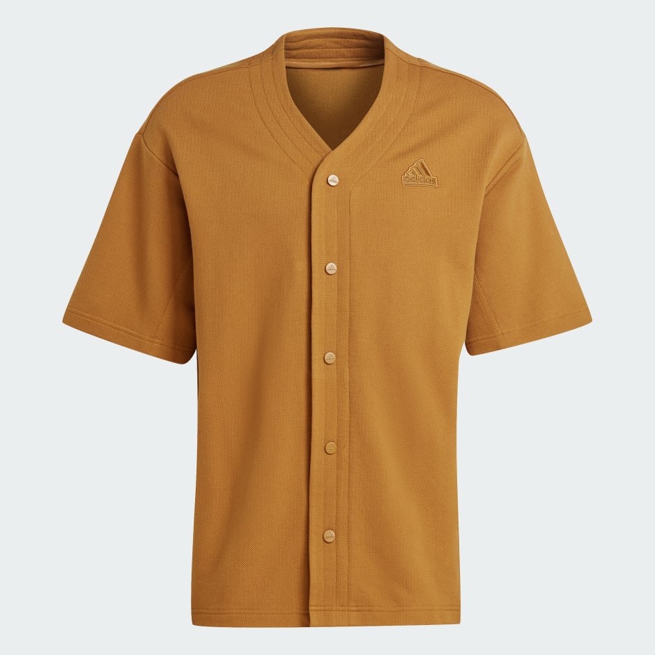 Lounge Piqué Terry Baseball Shirt