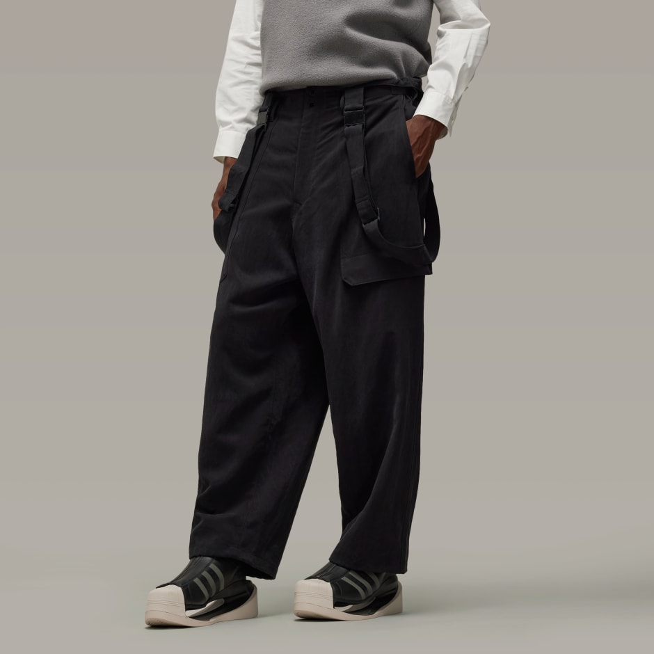 Adidas Y-3 Washed Twill Suspender Pants