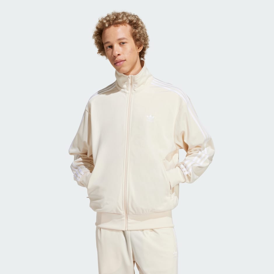 White and gold adidas hot sale tracksuit