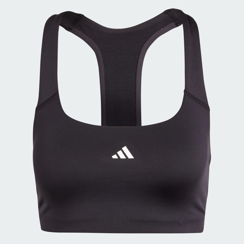 adidas Women's Powerreact Training Medium-Support Techfit Sports Bra Black  in KSA