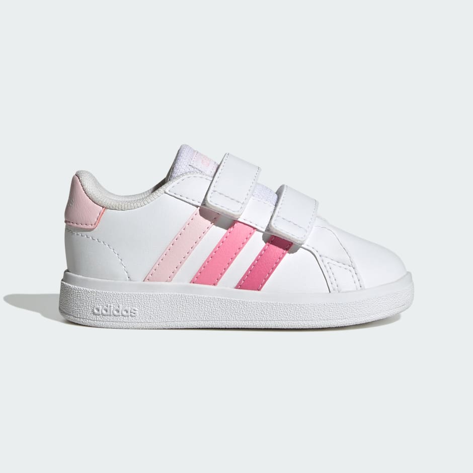 Adidas pink best sale baby shoes