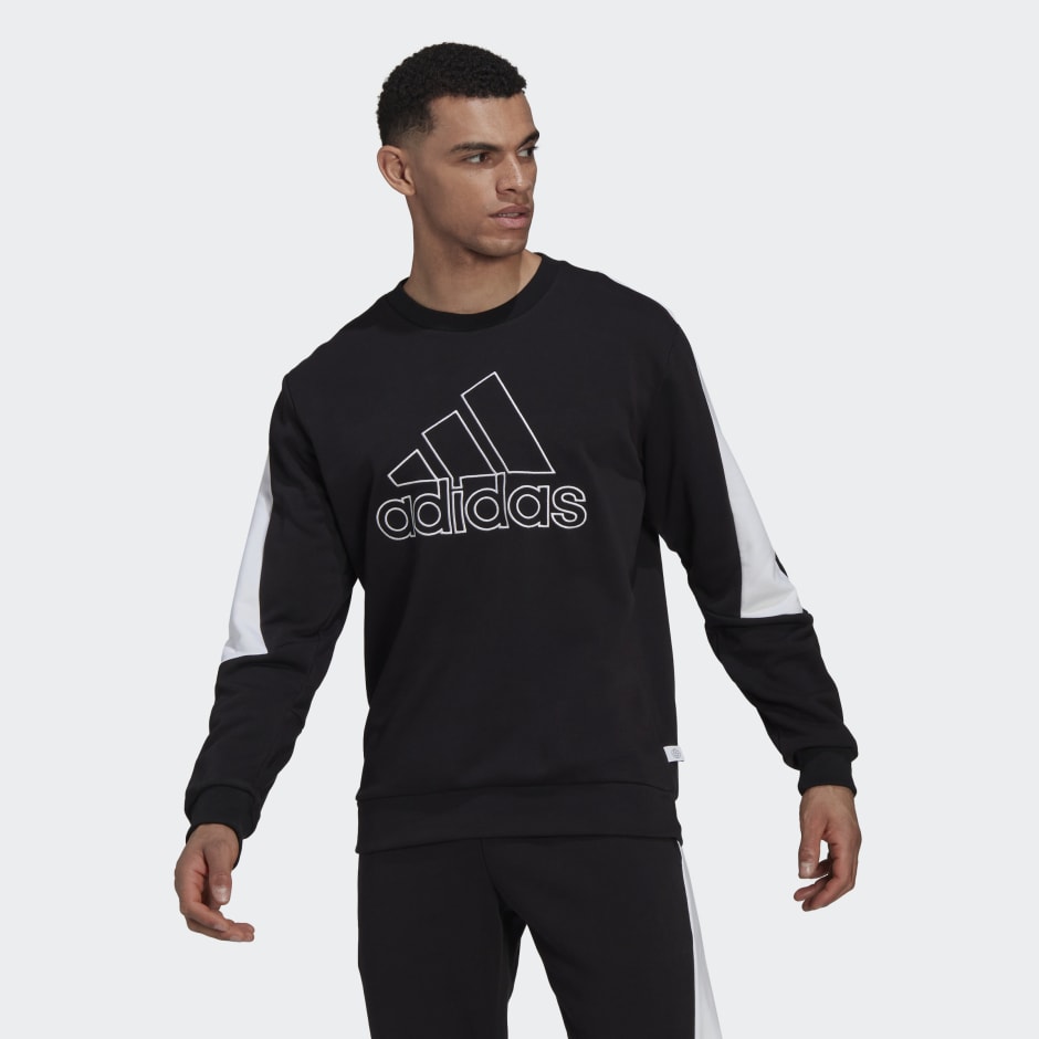adidas Future Icons Embroidered Badge of Sport Sweatshirt - Black | adidas  KW