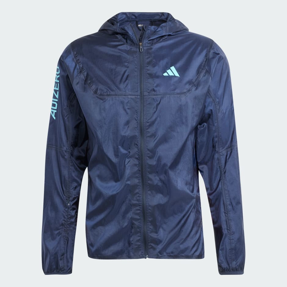 adidas Veste de running l g re Adizero Bleu