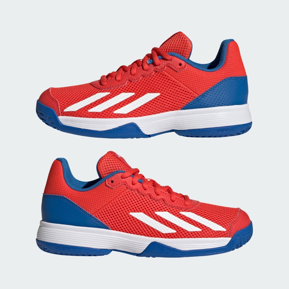 Kids Shoes - Courtflash Tennis Shoes - Red | adidas Kuwait