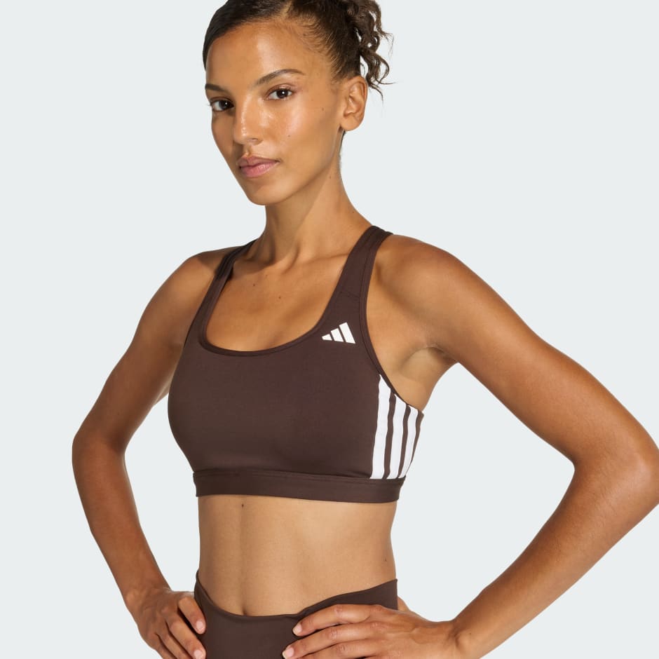 Optime Essentials Workout 3-Stripes Medium Support Bra