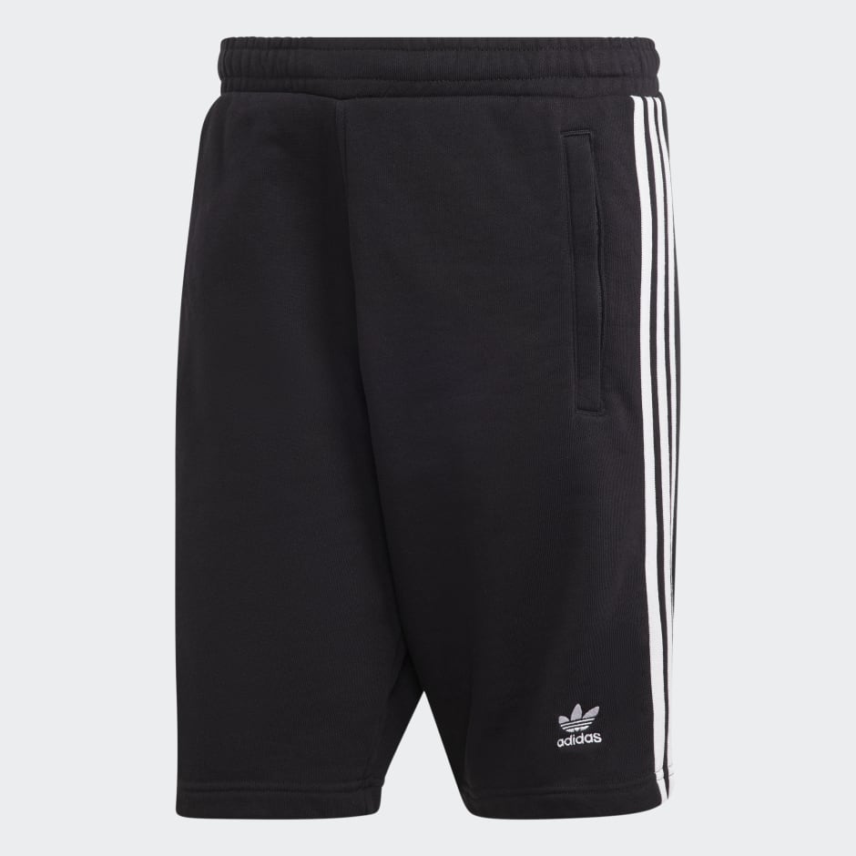 Clothing - Adicolor Classics 3-Stripes Sweat Shorts - Black | adidas Qatar