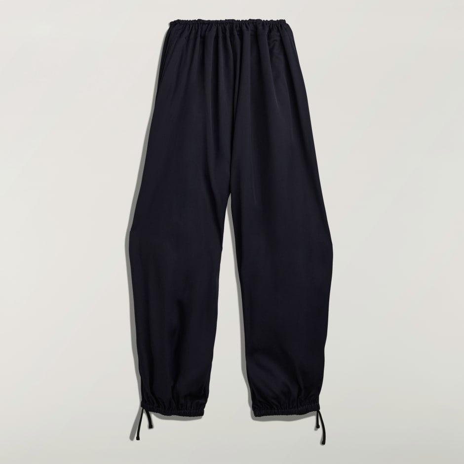 Pantaloni largi Y-3 din twill, cu țesătură diagonală