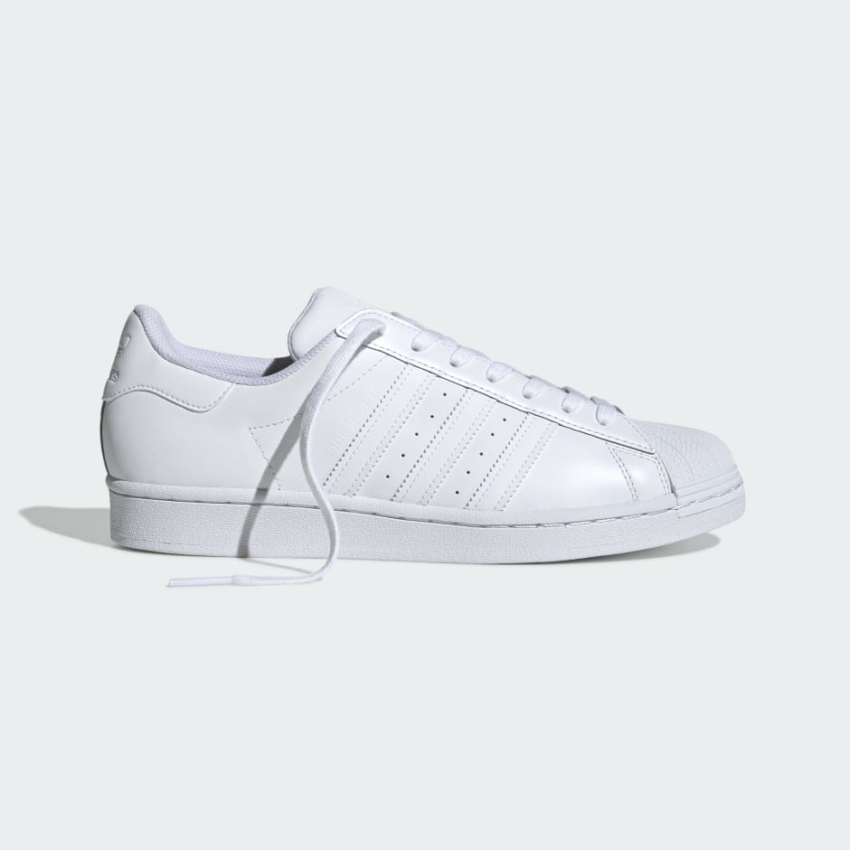 Adidas superstar perforated suede sneakers hotsell