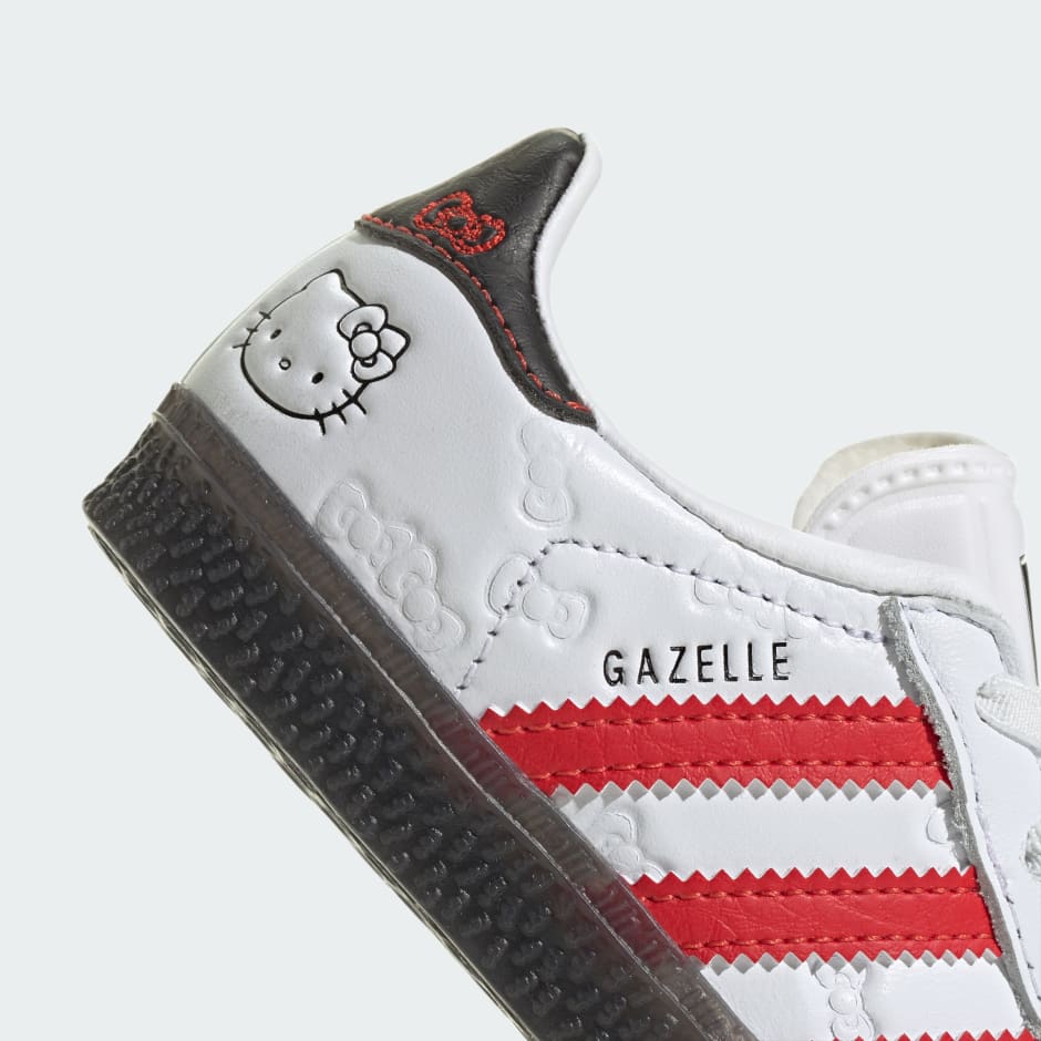 Pantofi cu șireturi elastice adidas x Hello Kitty Gazelle Comfort Closure pentru copii