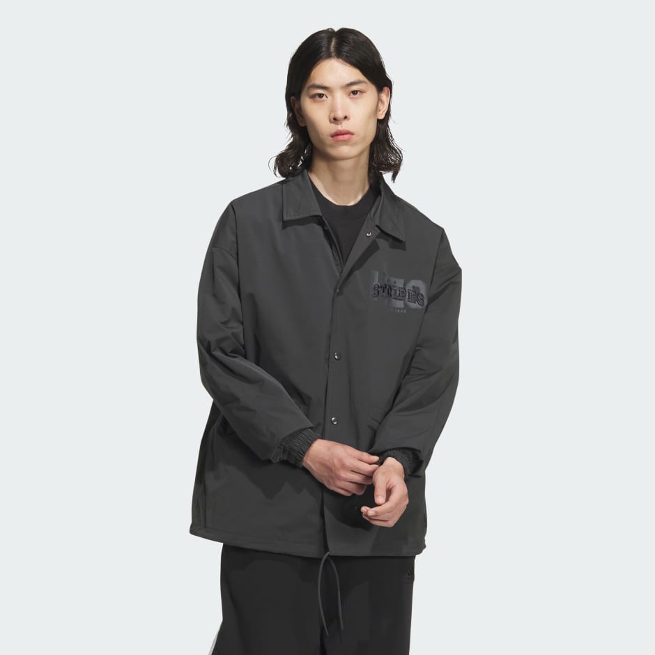 Adidas Collegiate Pack Loose Fit Brushed Tricot Lined Woven Coach Jacket