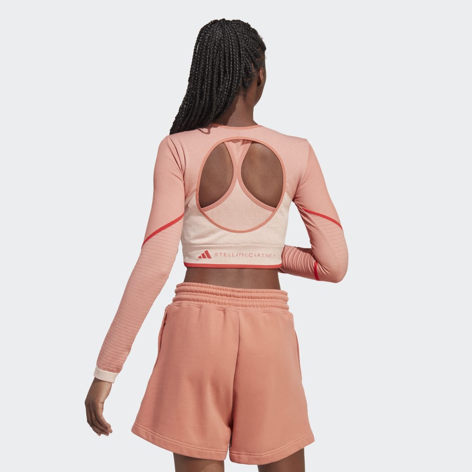 Women's Clothing - adidas by Stella McCartney TrueStrength Long Sleeve Top  - Brown