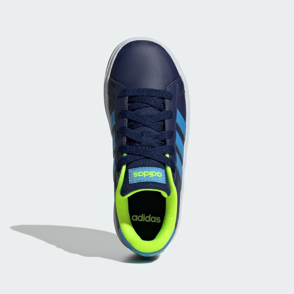 adidas Grand Court Lifestyle Tennis Lace Up Shoes Blue adidas UAE