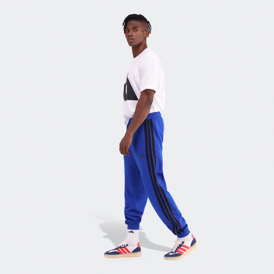 Essentials 3-Stripes Fleece Joggers