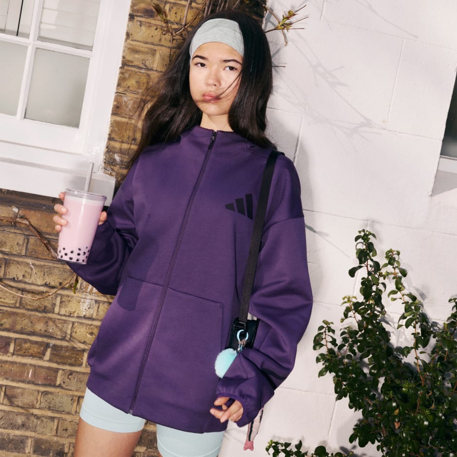 Veste de surv&ecirc;tement &agrave; capuche enti&egrave;rement zipp&eacute;e adidas Z.N.E.