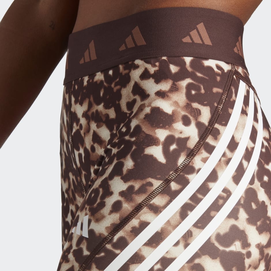 Women's Clothing - Techfit Hyperglam Full-Length Printed Leggings - Beige