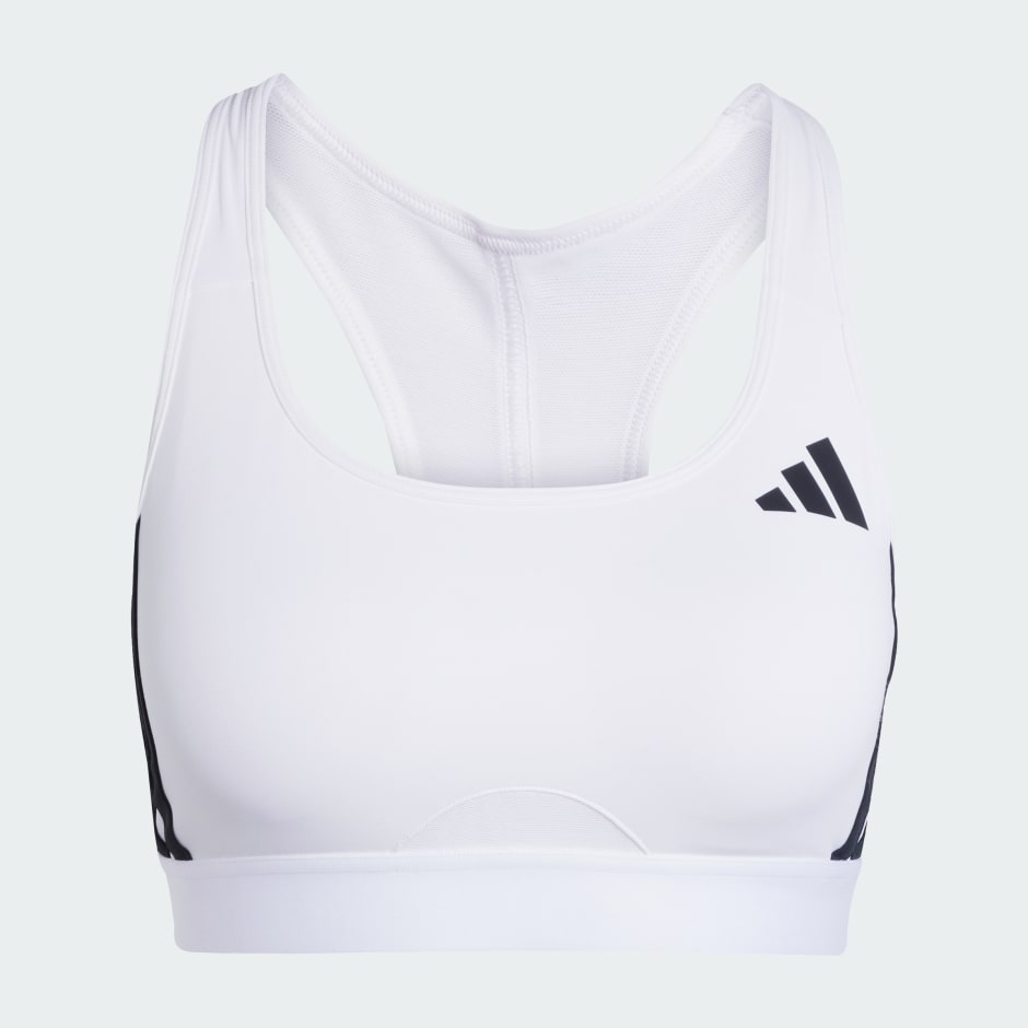 Powerreact Train Medium-Support 3-Stripes Bra