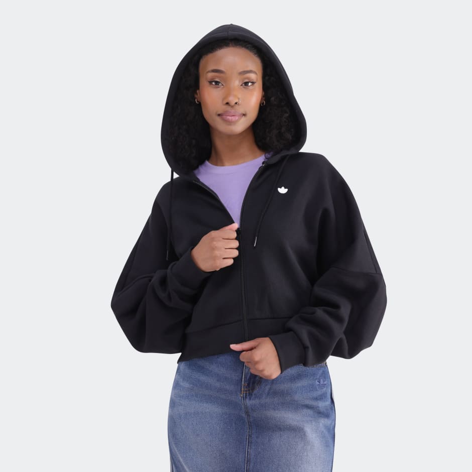 Essentials Short Full-Zip French Terry Hoodie