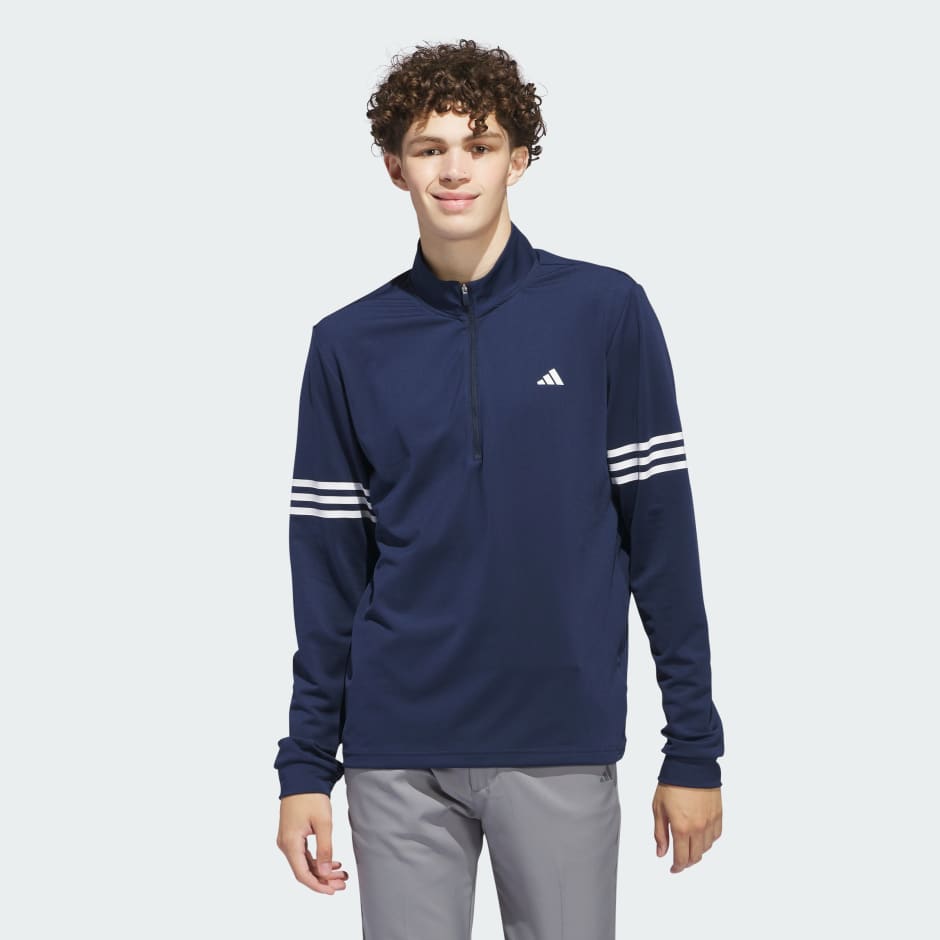 Adi 3-Stripes Half-Zip Top