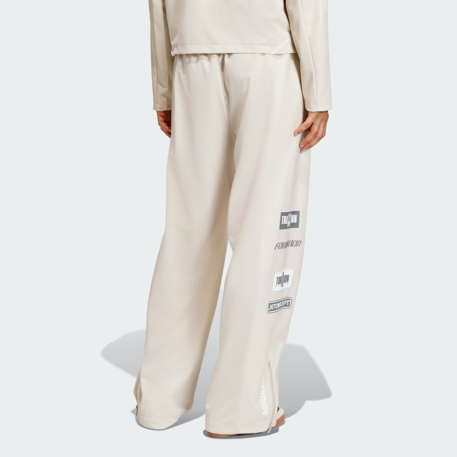 TEAMGEIST FAUX LEATHER TRACK PANTS