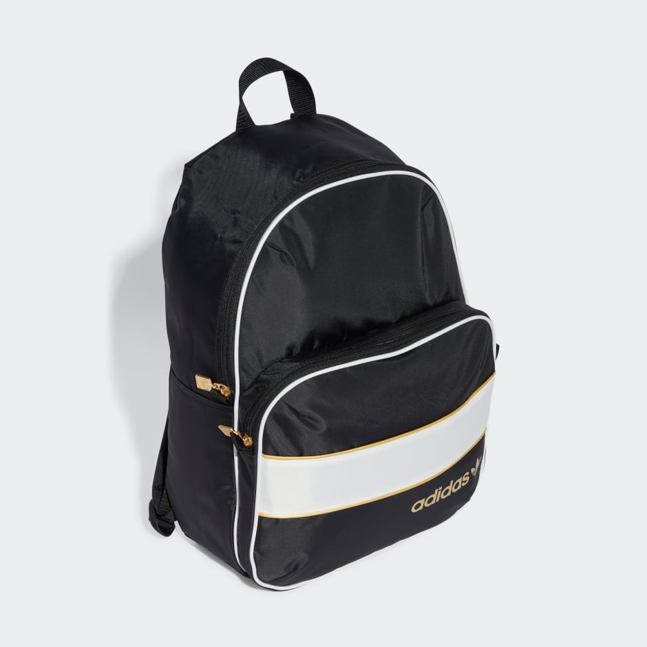 Adidas originals backpack black and gold online