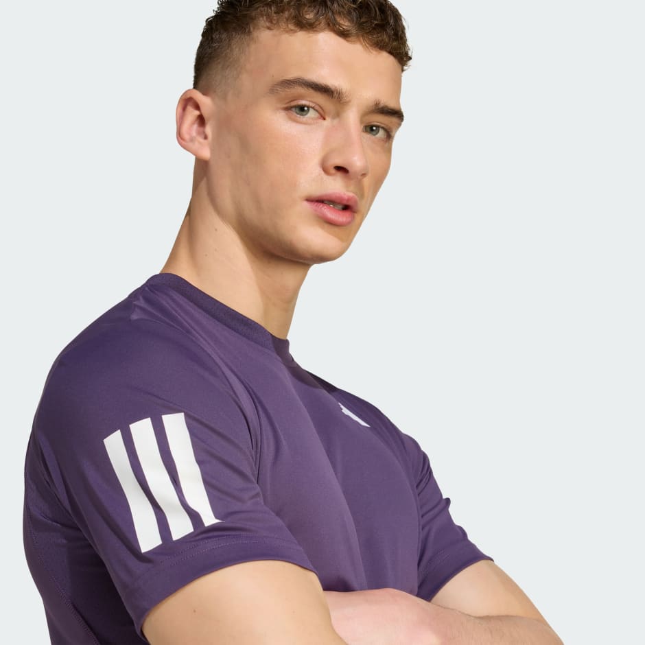 Club Tennis Climacool 3-Stripes Tee