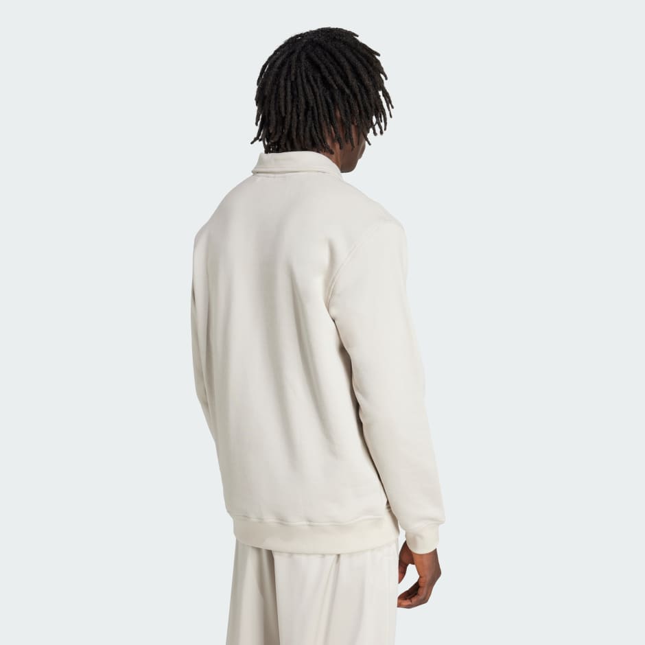 Haut &agrave; demi-zip ample Varsity