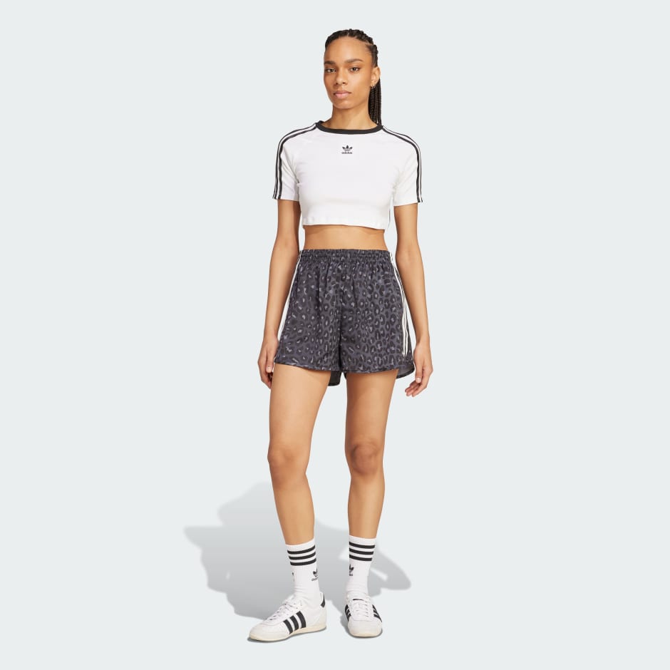 Originals Satin Leopard Print Shorts