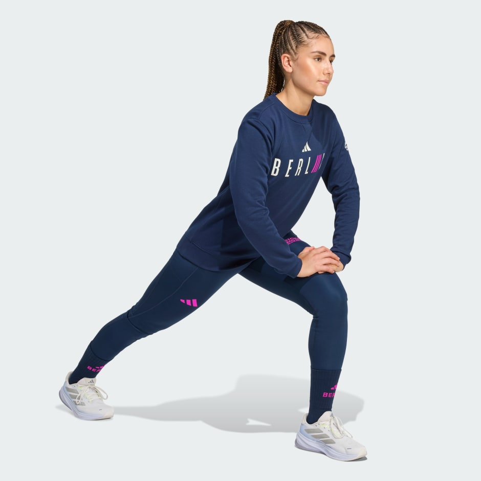 Hanorac cu guler rotund BMW Berlin Marathon 2025, pentru femei