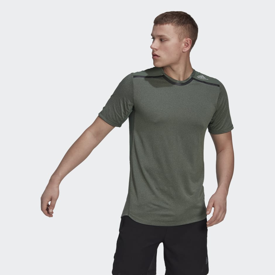 directorio labios Cuidar Men's Clothing - Designed for Training Workout Training Tee - Green | adidas  Oman