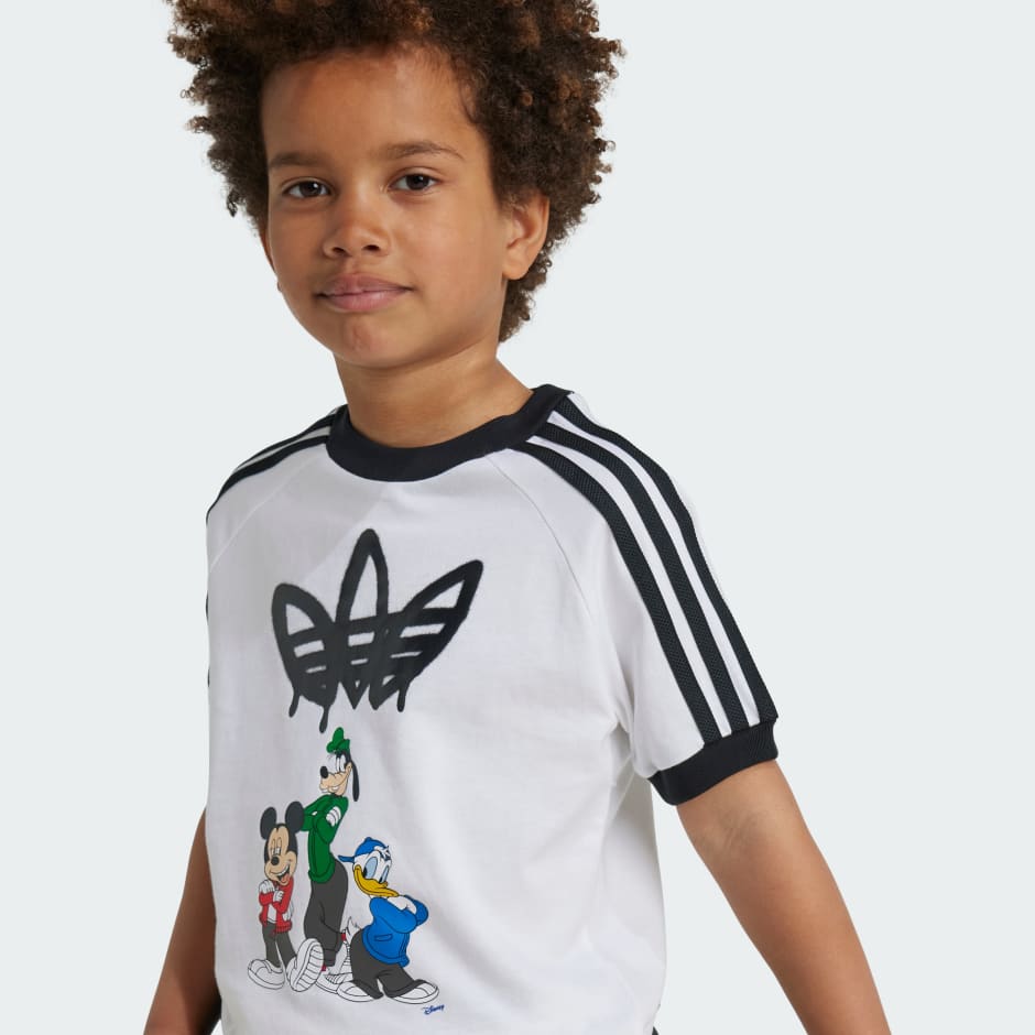 طقم للأطفال adidas x Disney Mickey Mouse Shorts Tee